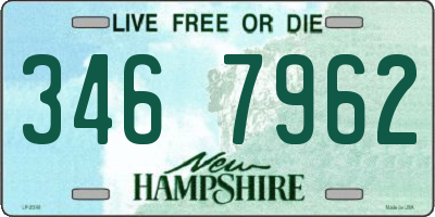 NH license plate 3467962