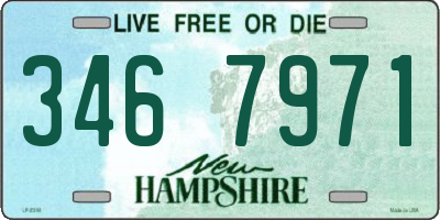 NH license plate 3467971