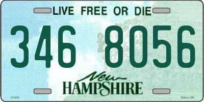 NH license plate 3468056