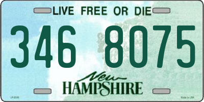 NH license plate 3468075