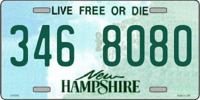 NH license plate 3468080