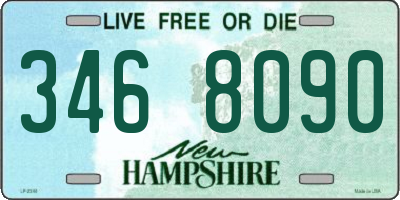 NH license plate 3468090