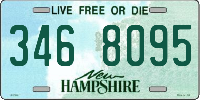 NH license plate 3468095