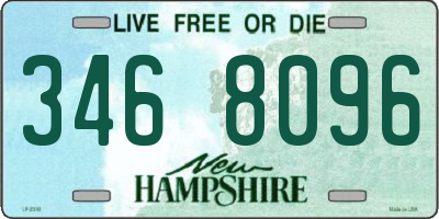 NH license plate 3468096