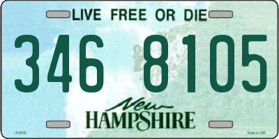 NH license plate 3468105