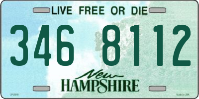 NH license plate 3468112