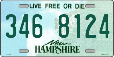NH license plate 3468124
