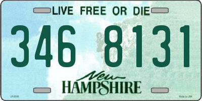 NH license plate 3468131