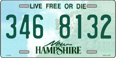 NH license plate 3468132