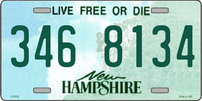 NH license plate 3468134