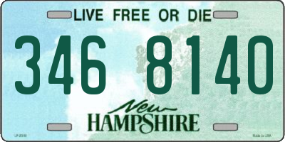 NH license plate 3468140