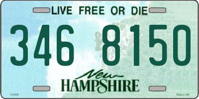 NH license plate 3468150