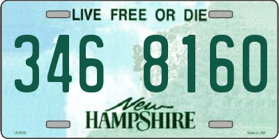 NH license plate 3468160