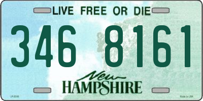 NH license plate 3468161