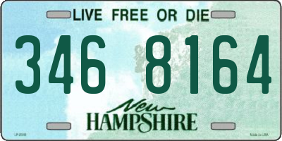 NH license plate 3468164