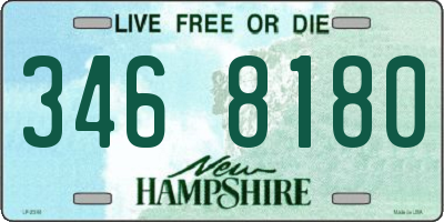 NH license plate 3468180