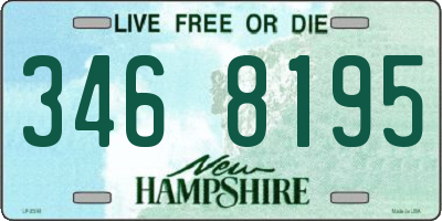 NH license plate 3468195