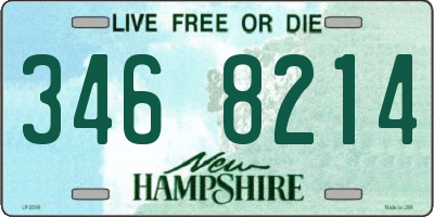 NH license plate 3468214