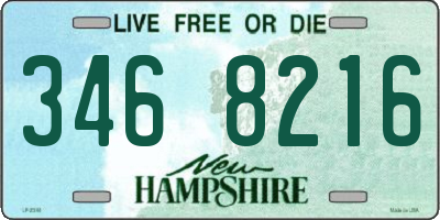 NH license plate 3468216