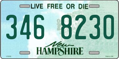NH license plate 3468230