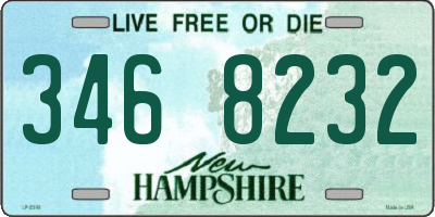 NH license plate 3468232