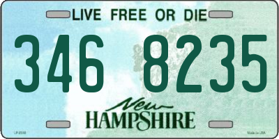 NH license plate 3468235