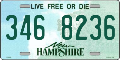NH license plate 3468236