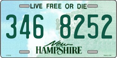 NH license plate 3468252