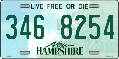 NH license plate 3468254