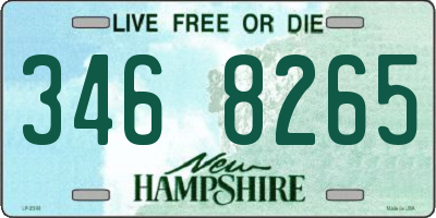NH license plate 3468265