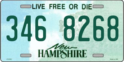 NH license plate 3468268