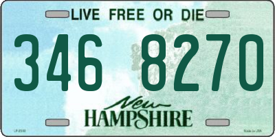 NH license plate 3468270