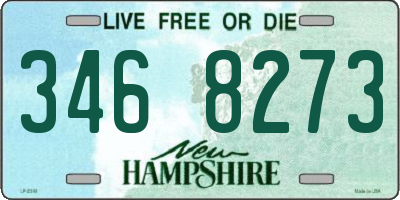 NH license plate 3468273