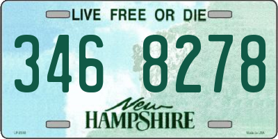 NH license plate 3468278