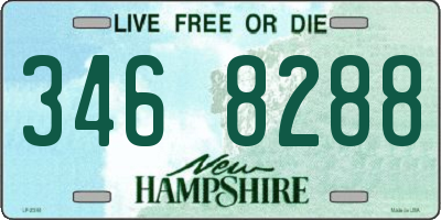 NH license plate 3468288