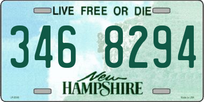 NH license plate 3468294