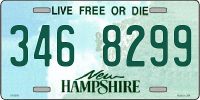 NH license plate 3468299
