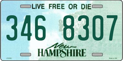 NH license plate 3468307