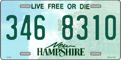 NH license plate 3468310