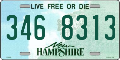 NH license plate 3468313