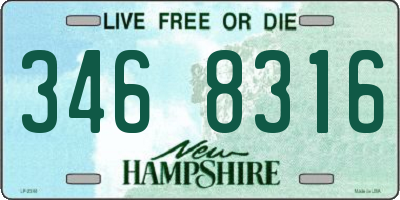 NH license plate 3468316