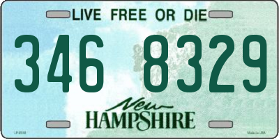 NH license plate 3468329
