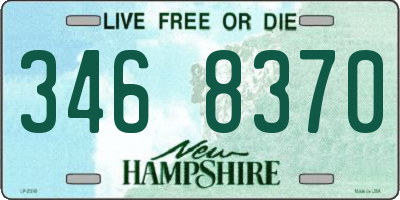 NH license plate 3468370