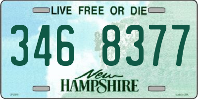 NH license plate 3468377
