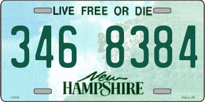 NH license plate 3468384