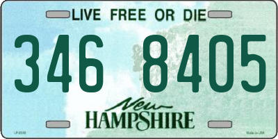 NH license plate 3468405