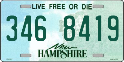 NH license plate 3468419