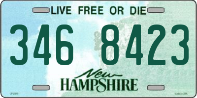 NH license plate 3468423