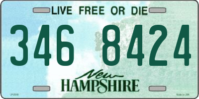 NH license plate 3468424