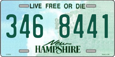 NH license plate 3468441